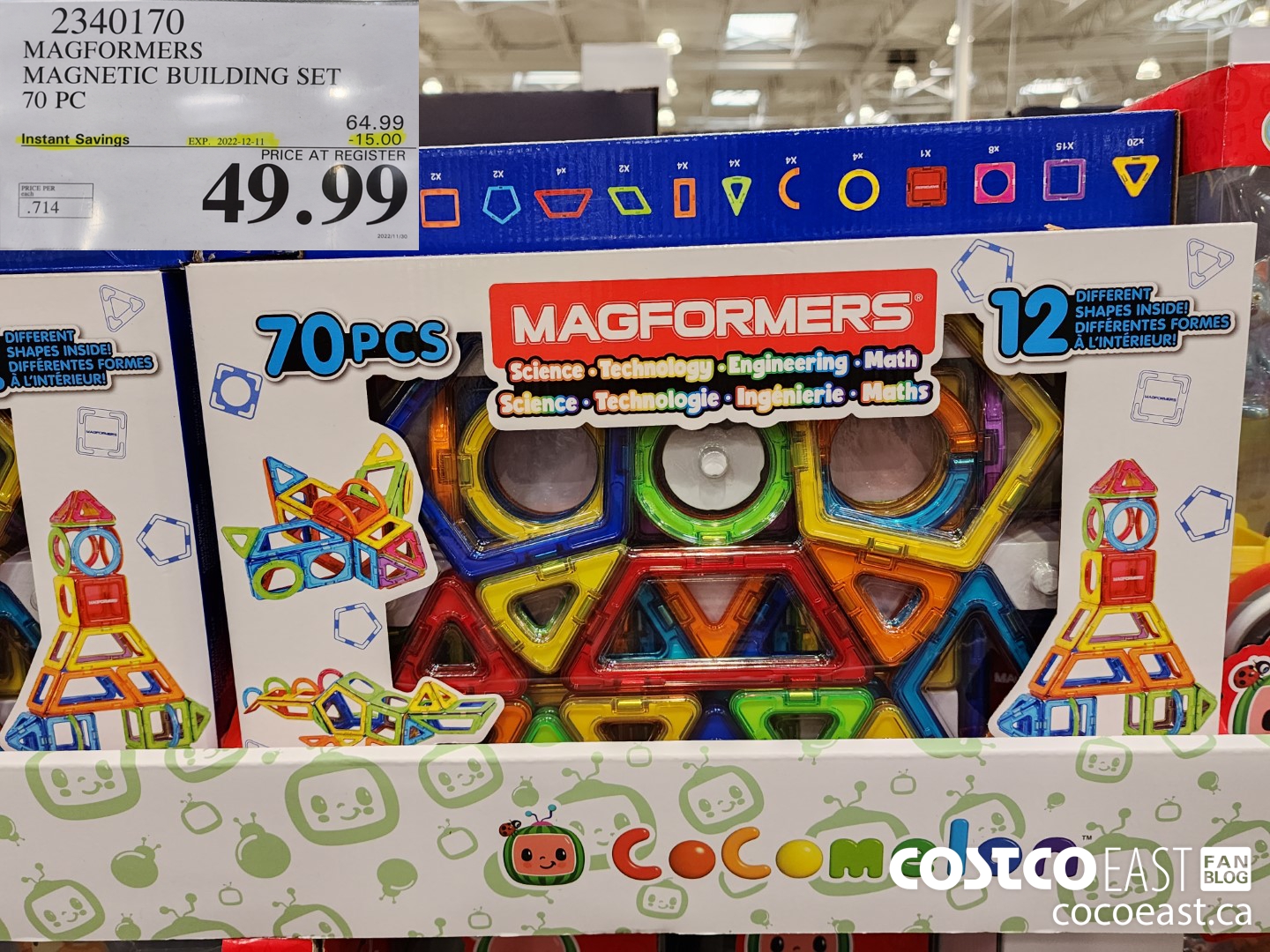 2340170 MAGFORMERS MAGNETIC BUILDING SET 70 PC ($15.00 INSTANT SAVINGS EXPIRES ON 2022-12-11) $49.99