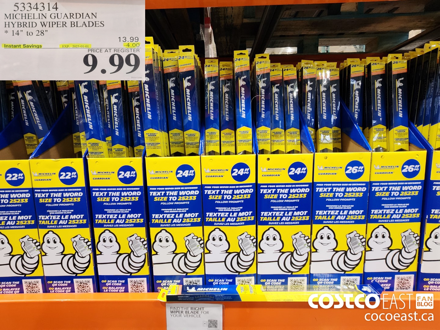 5334314 MICHELIN GUARDIAN HYBRID WIPER BLADES 14
