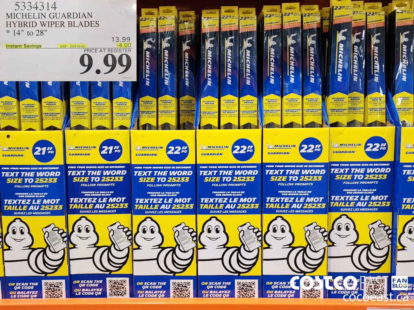 5334314 MICHELIN GUARDIAN HYBRID WIPER BLADES 14