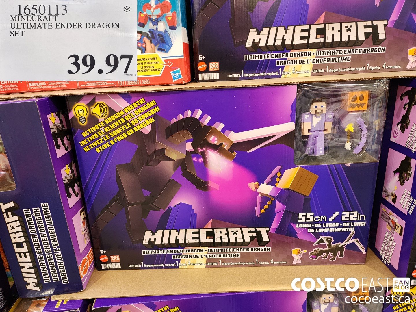 1650113 MINECRAFT ULTIMATE ENDER DRAGON SET $39.97