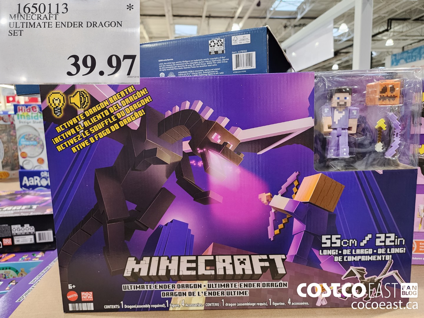 1650113 MINECRAFT ULTIMATE ENDER DRAGON SET $39.97