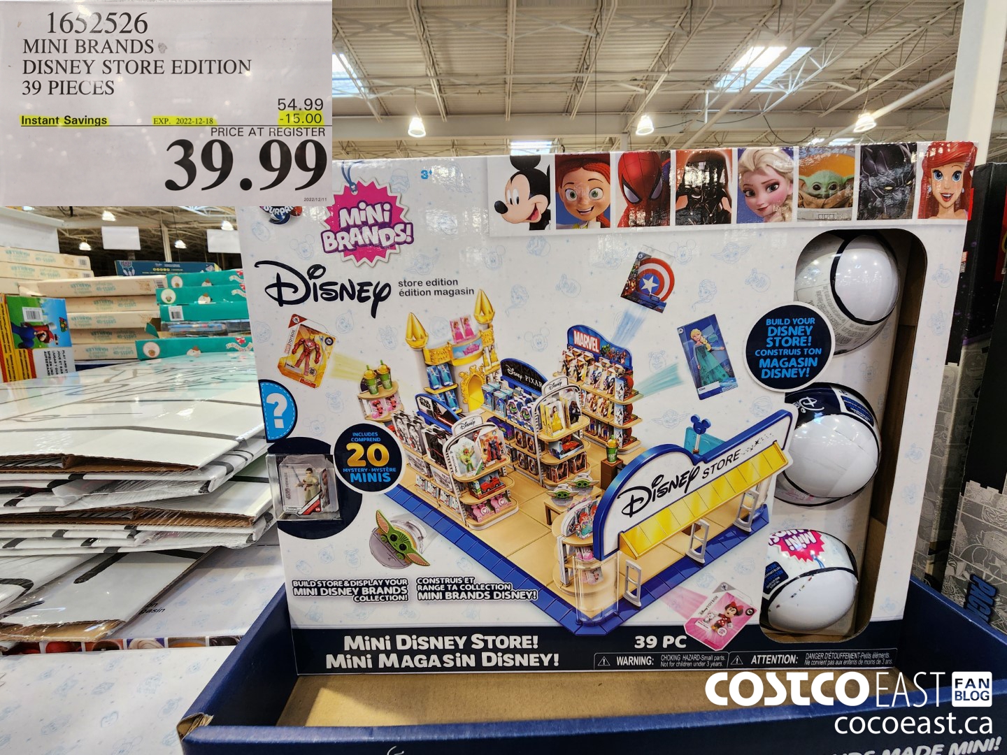 1652526 MINI BRANDS DISNEY STORE EDITION 39 PIECES ($15.00 INSTANT SAVINGS EXPIRES ON 2022-12-18) $39.99