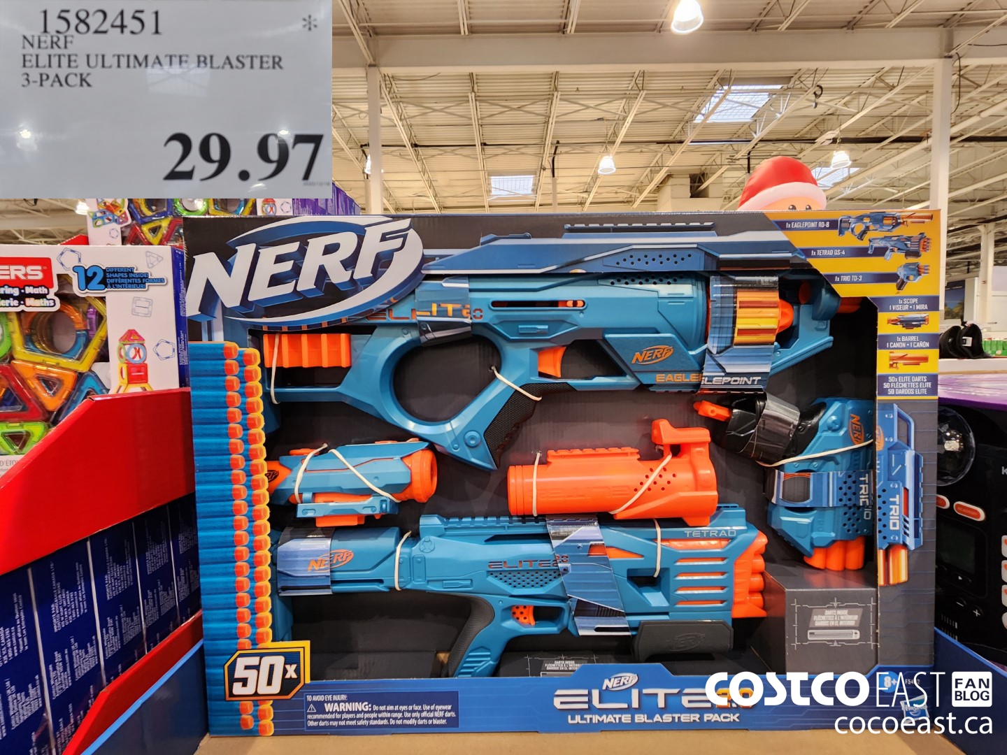 1582451 NERF ELITE ULTIMATE BLASTER 3-PACK $29.97