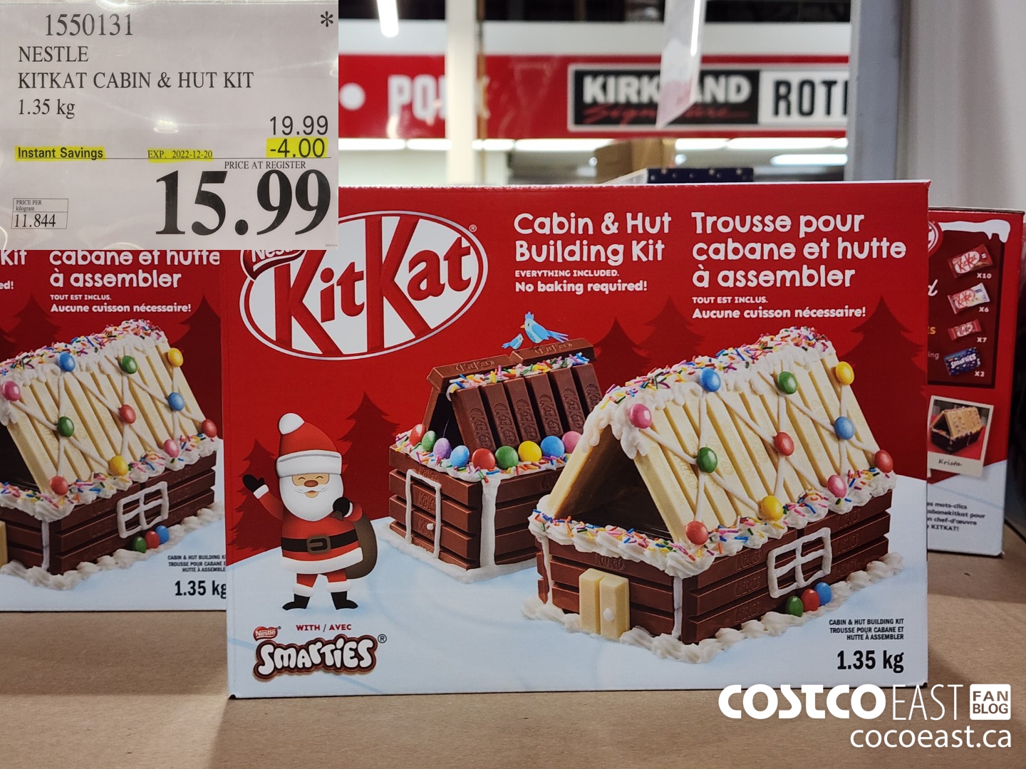 1550131 NESTLE KITKAT CABIN & HUT KIT 1.35 KG ($4.00 INSTANT SAVINGS EXPIRES ON 2022-12-20) $15.99