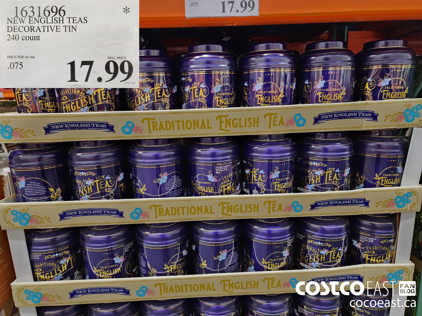 1631696 NEW ENGLISH TEAS PETER RABBIT TIN 240 count $17.99