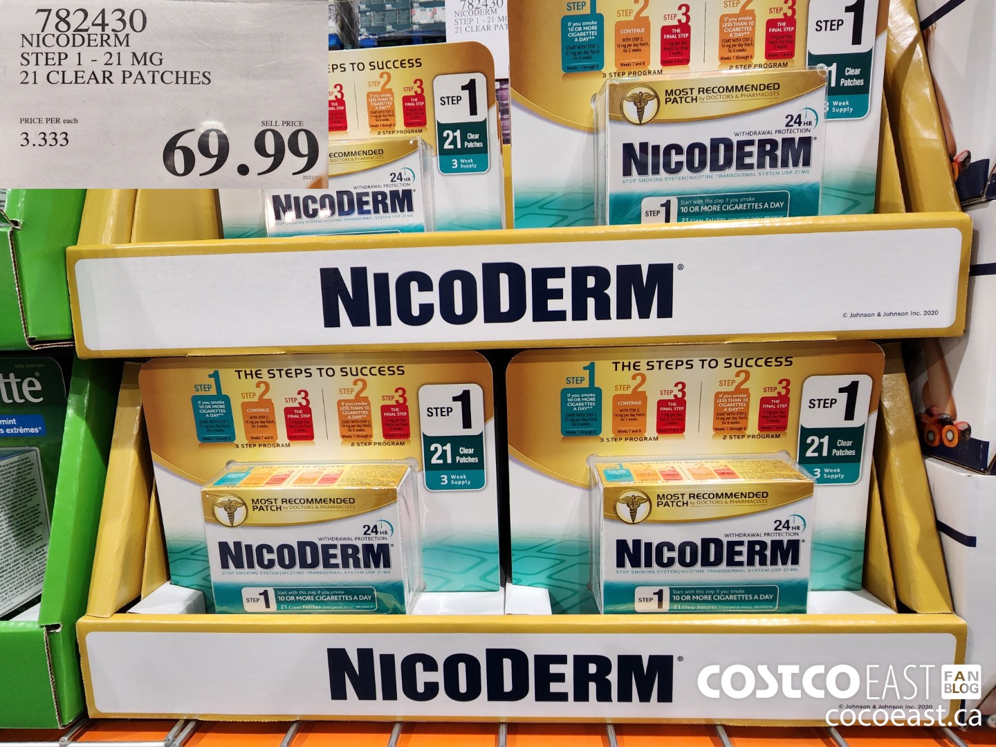 782430 NICODERM STEP 1-21 MG 21 CLEAT PATCHES $69.99