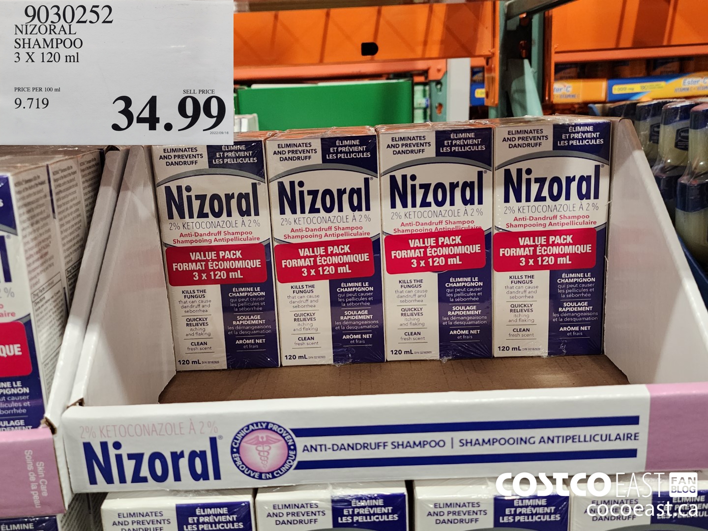 9030252 NIZORAL SHAMPOO 3 X 120 ML $34.99
