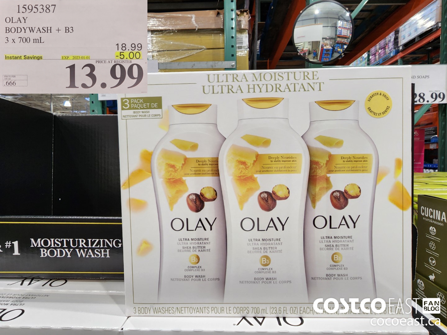 1595387 OLAY BODYWASH + B3 3 x 700 mL ($5.00 INSTANT SAVINGS EXPIRES ON 2023-01-01) $13.99