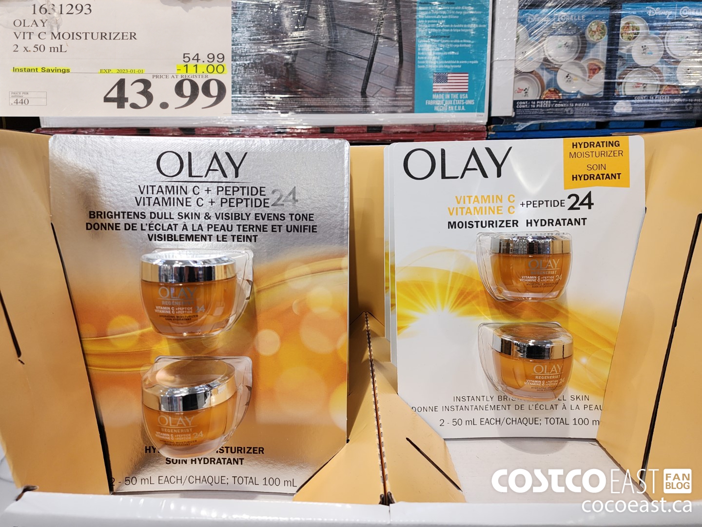 1631293 OLAY VIT C MOISTURIZER 2 x 50 mL ($11.00 INSTANT SAVINGS EXPIRES ON 2023-01-01) $43.99