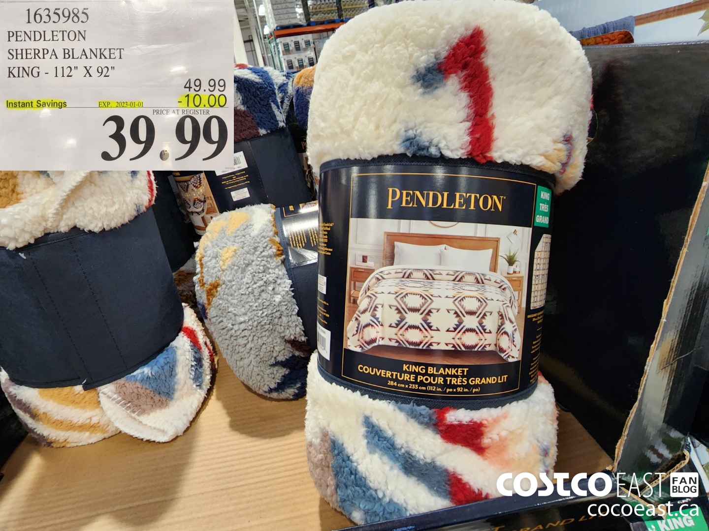 1635985 PENDLETON SHERPA BLANKET KING - 112