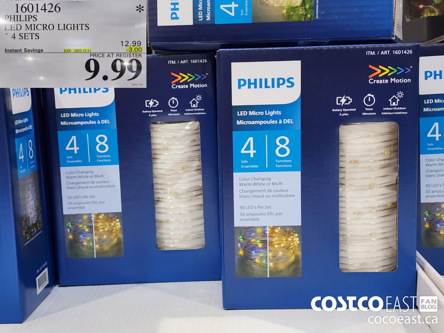 1601426 PHILIPS LED MICRO LIGHTS 4 SETS ($3.00 INSTANT SAVINGS EXPIRES ON 2022-12-11) $9.99