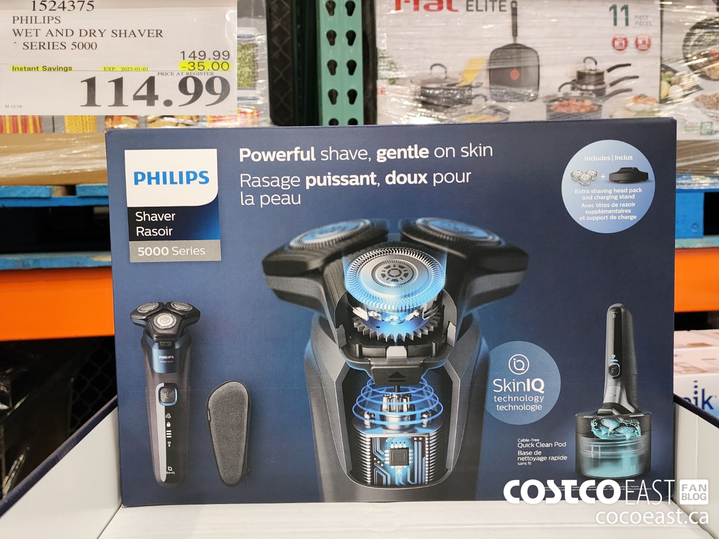 1524375 PHILIPS WET AND DRY SHAVER ~ SERIES 5000 ($35.00 INSTANT SAVINGS EXPIRES ON 2023-01-01) $119.99