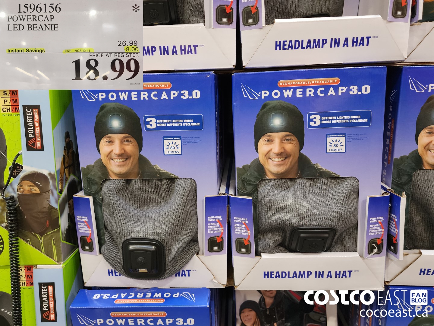 1596156 POWERCAP LED BEANIE ($8.00 INSTANT SAVINGS EXPIRES ON 2022-12-11) $18.99