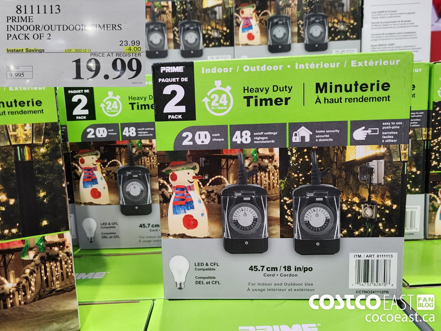 8111113 PRIME INDOOR/OUTDOOR TIMERS PACK OF 2 ($4.00 INSTANT SAVINGS EXPIRES ON 2022-12-11) $19.99