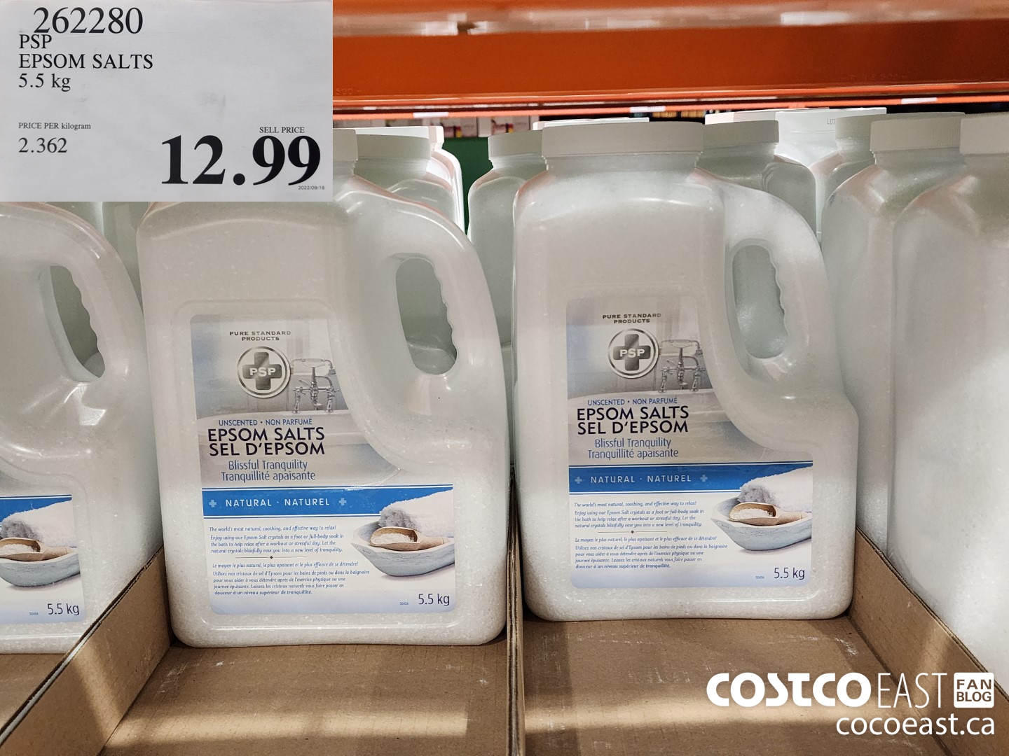 262280 PSP EPSOM SALTS 5.5 KG $12.99