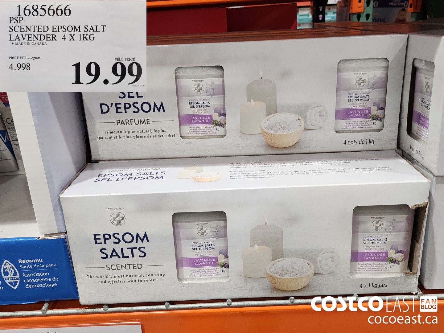 1685666 PSP SCENTED EPSOM SALT LAVENDER 4 X 1KG $19.99