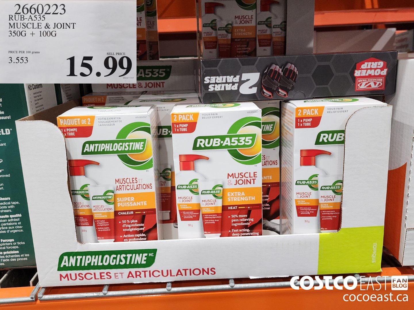 2660223 RUB-A535 MUSCLE & JOINT 350G + 100G $15.99