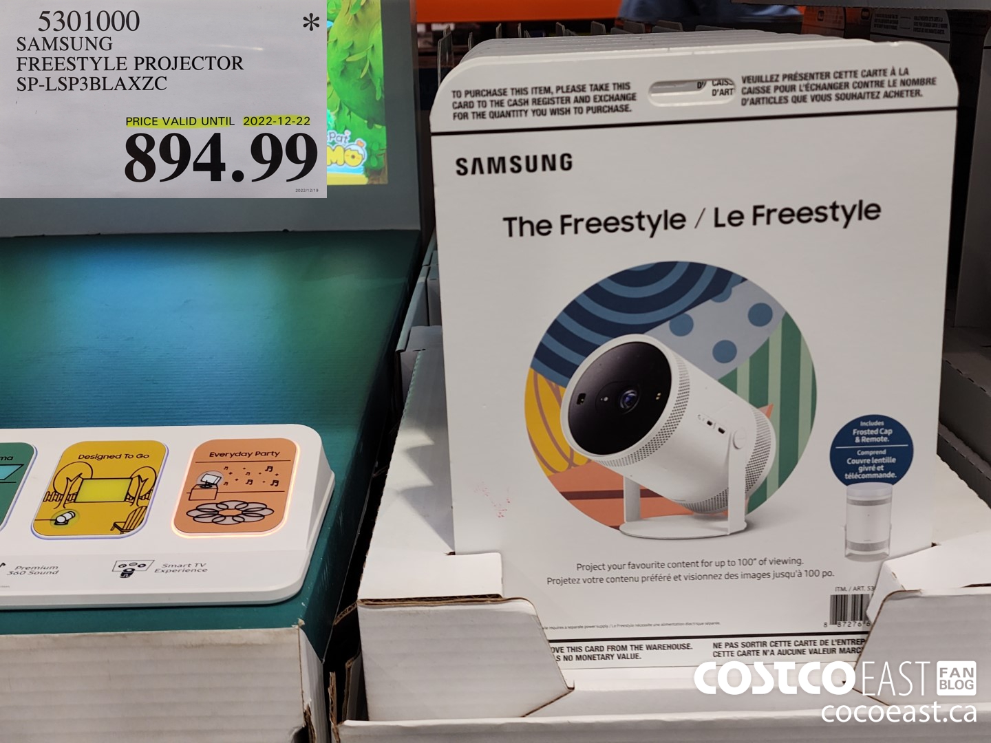5301000 SAMSUNG FREESTYLE PROJECTOR SP-LSP3BLAXZC $894.99