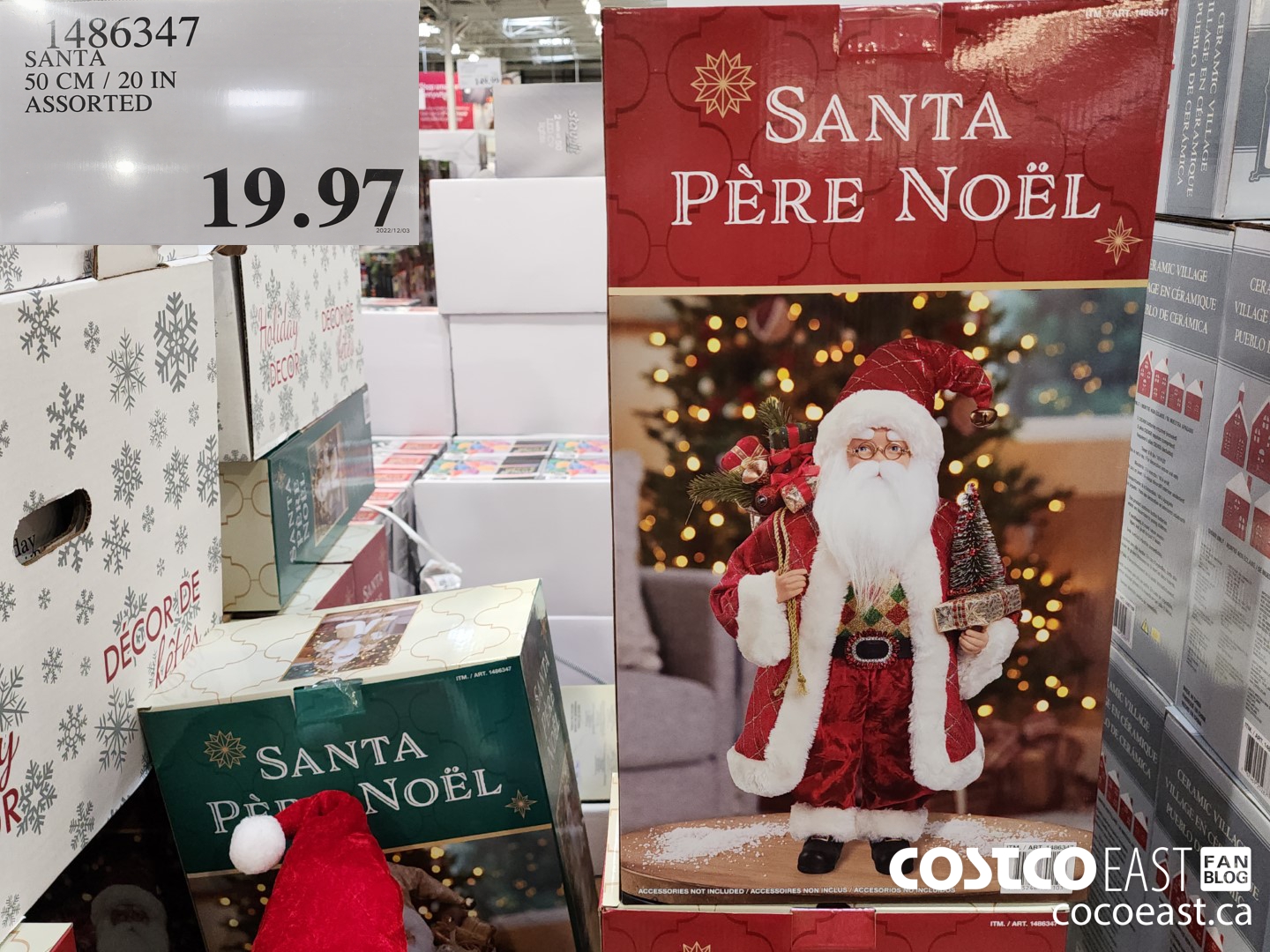 1486347 SANTA 50 CM / 20 IN ASSORTED $19.97
