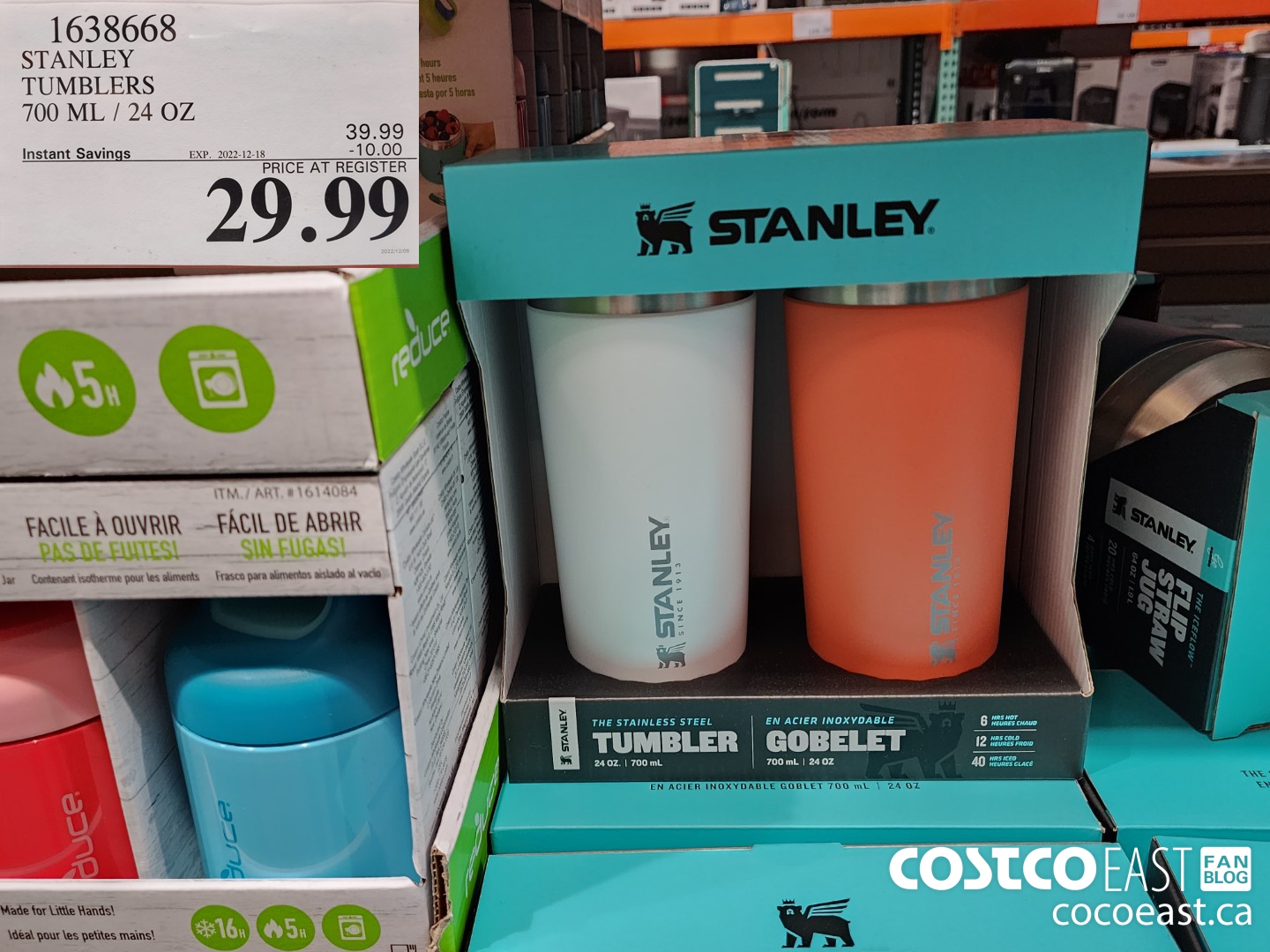 1638668 STANLEY TUMBLERS 700 ML / 24 OZ ($10.00 INSTANT SAVINGS EXPIRES ON 2022-12-18) $29.99