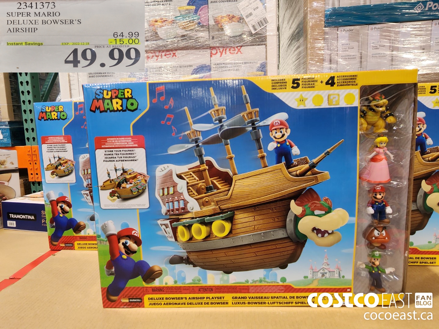 2341373 SUPER MARIO DELUXE BOWSER'S AIRSHIP ($15.00 INSTANT SAVINGS EXPIRES ON 2022-12-18) $49.99