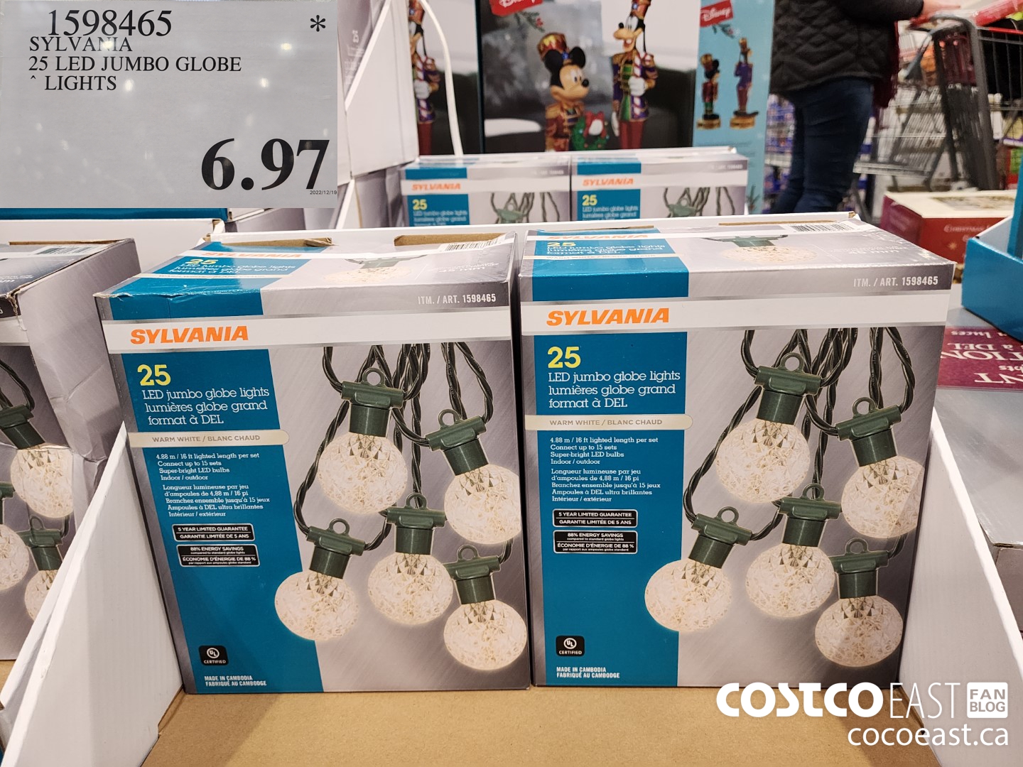 1598465 SYLVANIA 25 LED JUMBO GLOBE LIGHTS $6.97