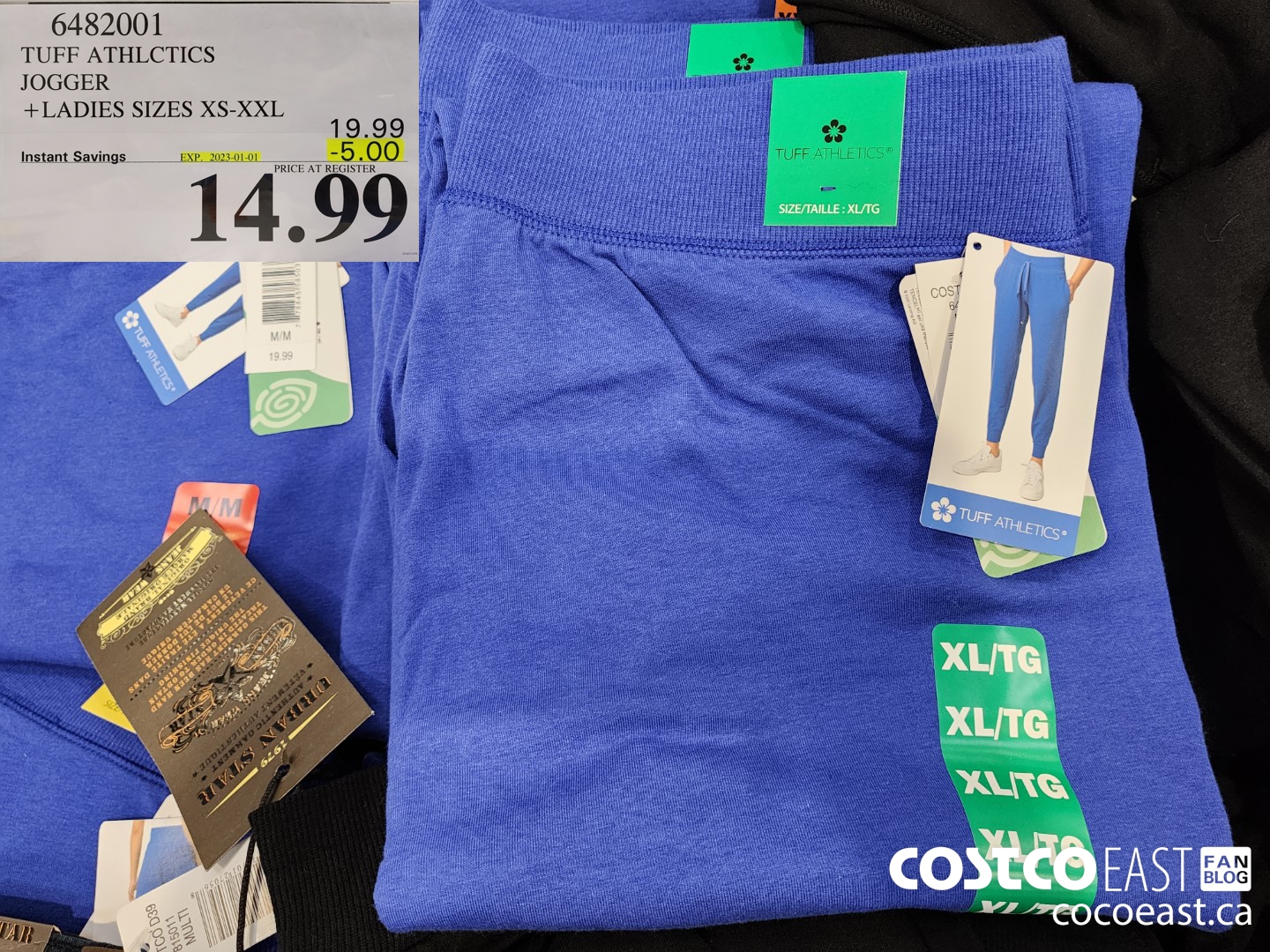 6482001 TUFF ATHLETICS JOGGER +LADIES SIZES XS-XXL ($5.00 INSTANT SAVINGS EXPIRES ON 2023-01-01) $14.99