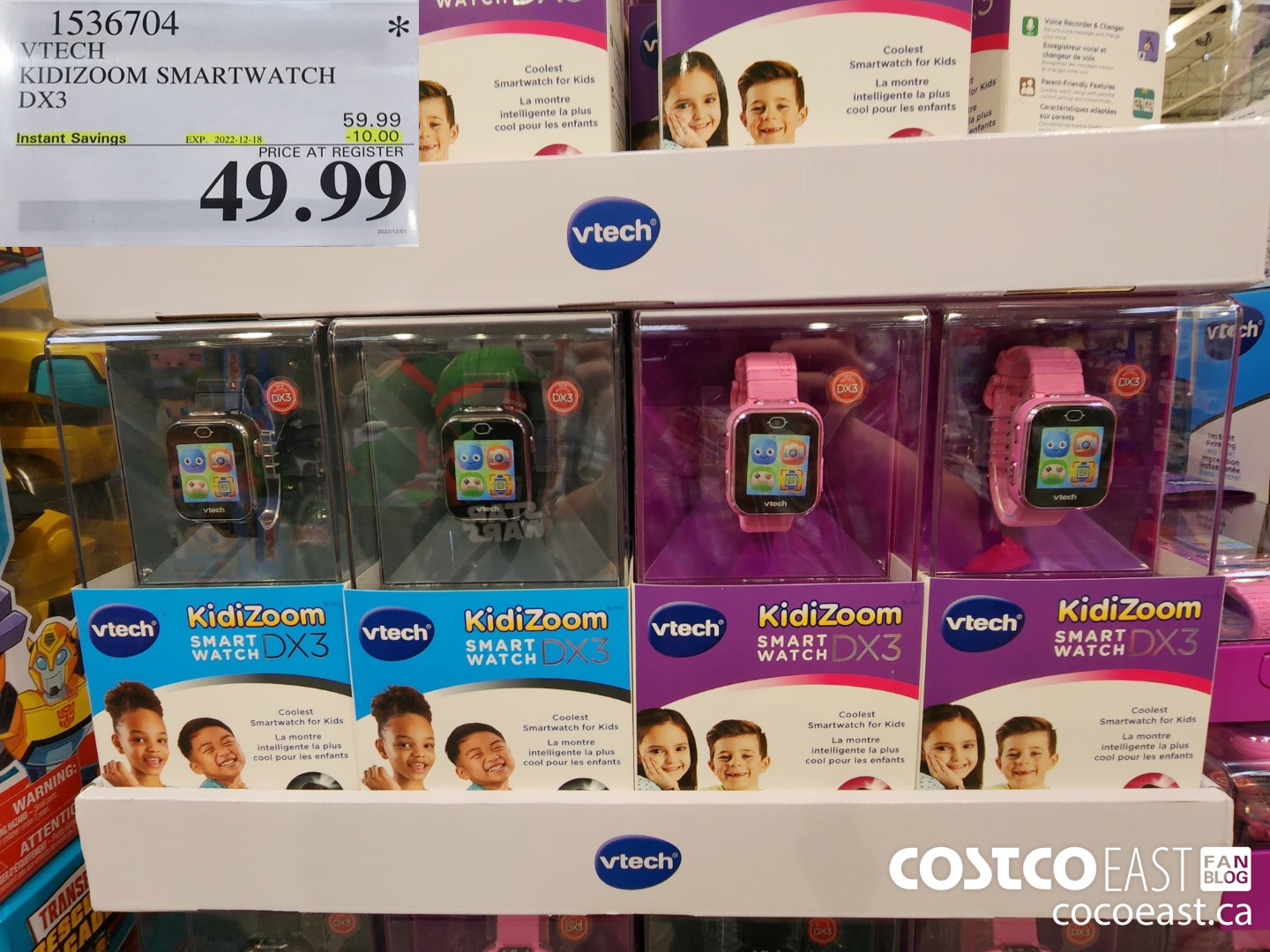 1536704 VTECH KIDIZOOM SMARTWATCH DX3 ($10.00 INSTANT SAVINGS EXPIRES ON 2022-12-18) $49.99