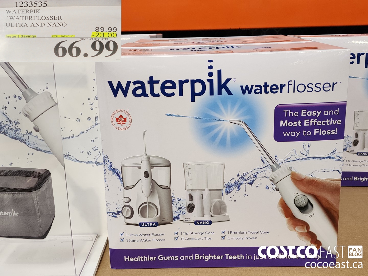 1233535 WATERPIK WATERFLOSSER ULTRA AND NANO ($23.00 INSTANT SAVINGS EXPIRES ON 2023-01-01) $66.99