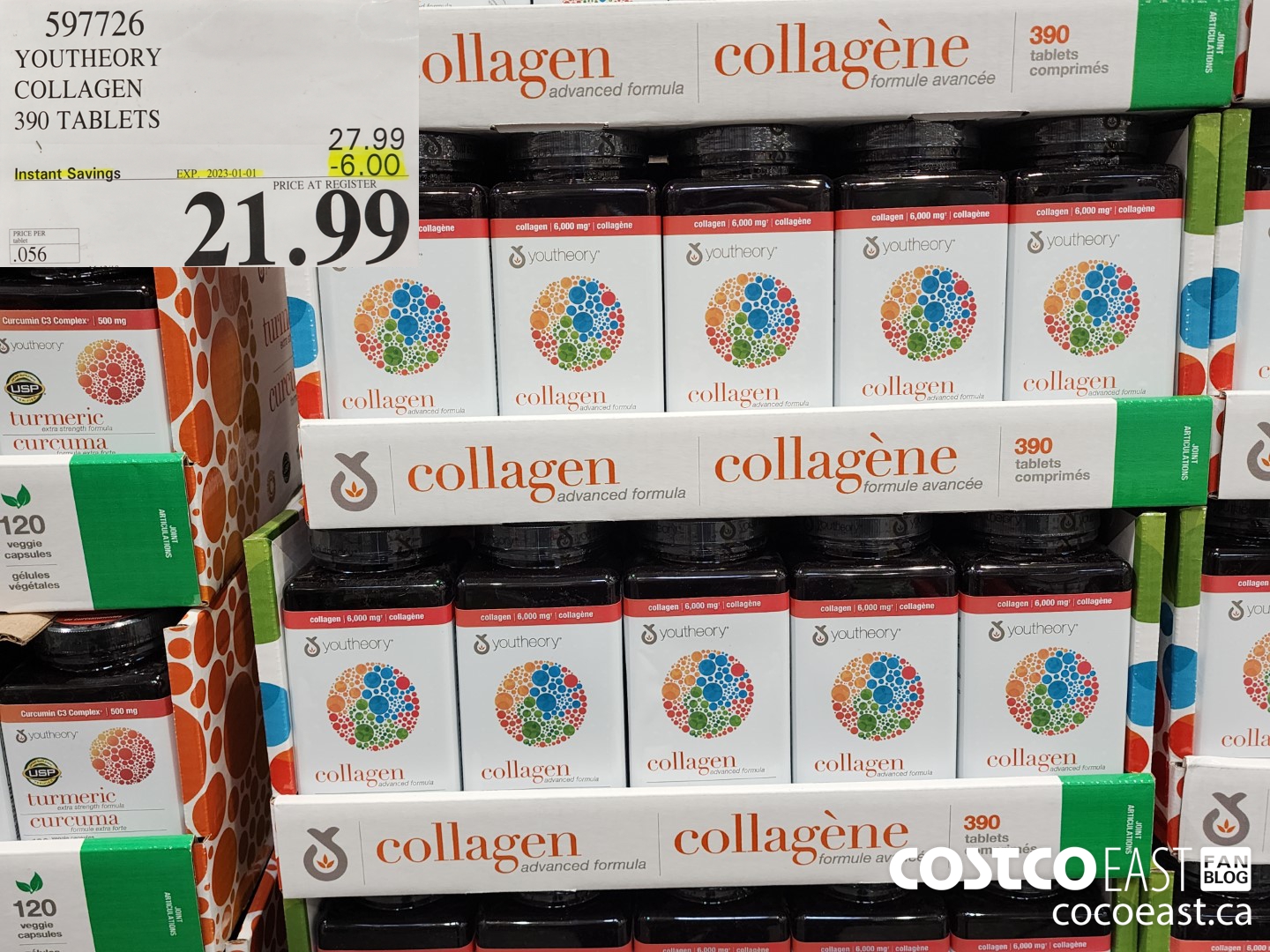 597726 YOUTHEORY COLLAGEN 390 TABLETS ($6.00 INSTANT SAVINGS EXPIRES ON 2023-01-01) $21.99