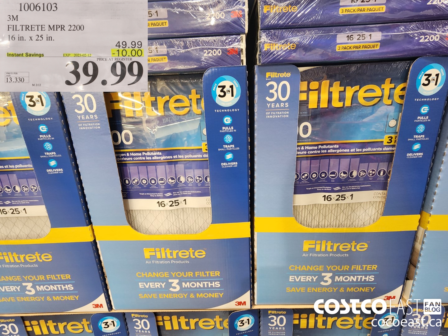 Costco deals 3m filtrete