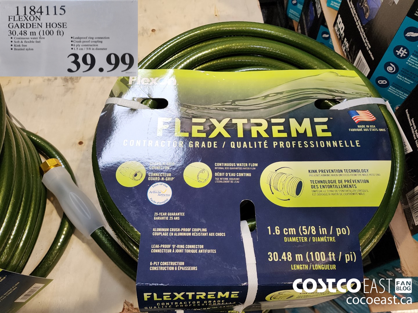 1184115 FLEXON GARDEN HOSE 30.48 m (100 ft) $39.99