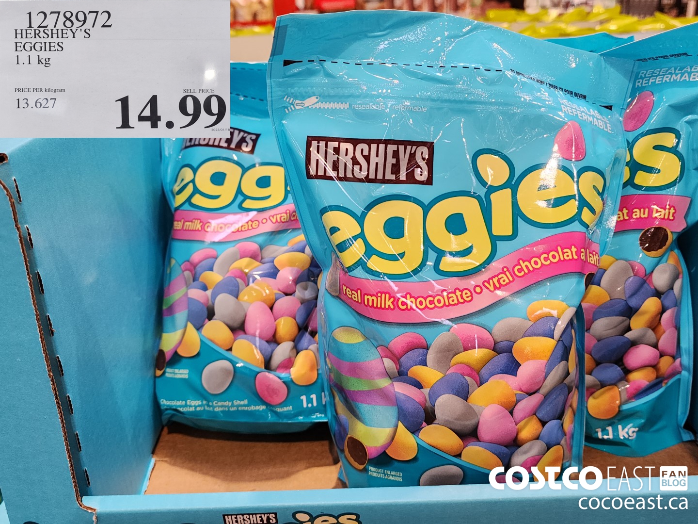 1278972 HERSHEY'S EGGIES 1.1 kg $14.99