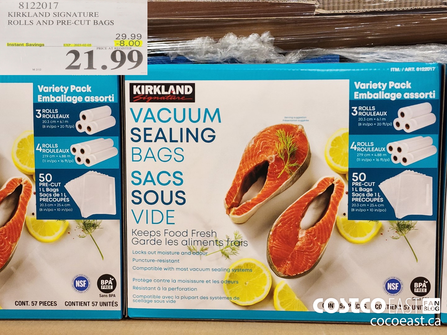 Kirkland Signature Vacuum Sealing Bags, Assortment Pack