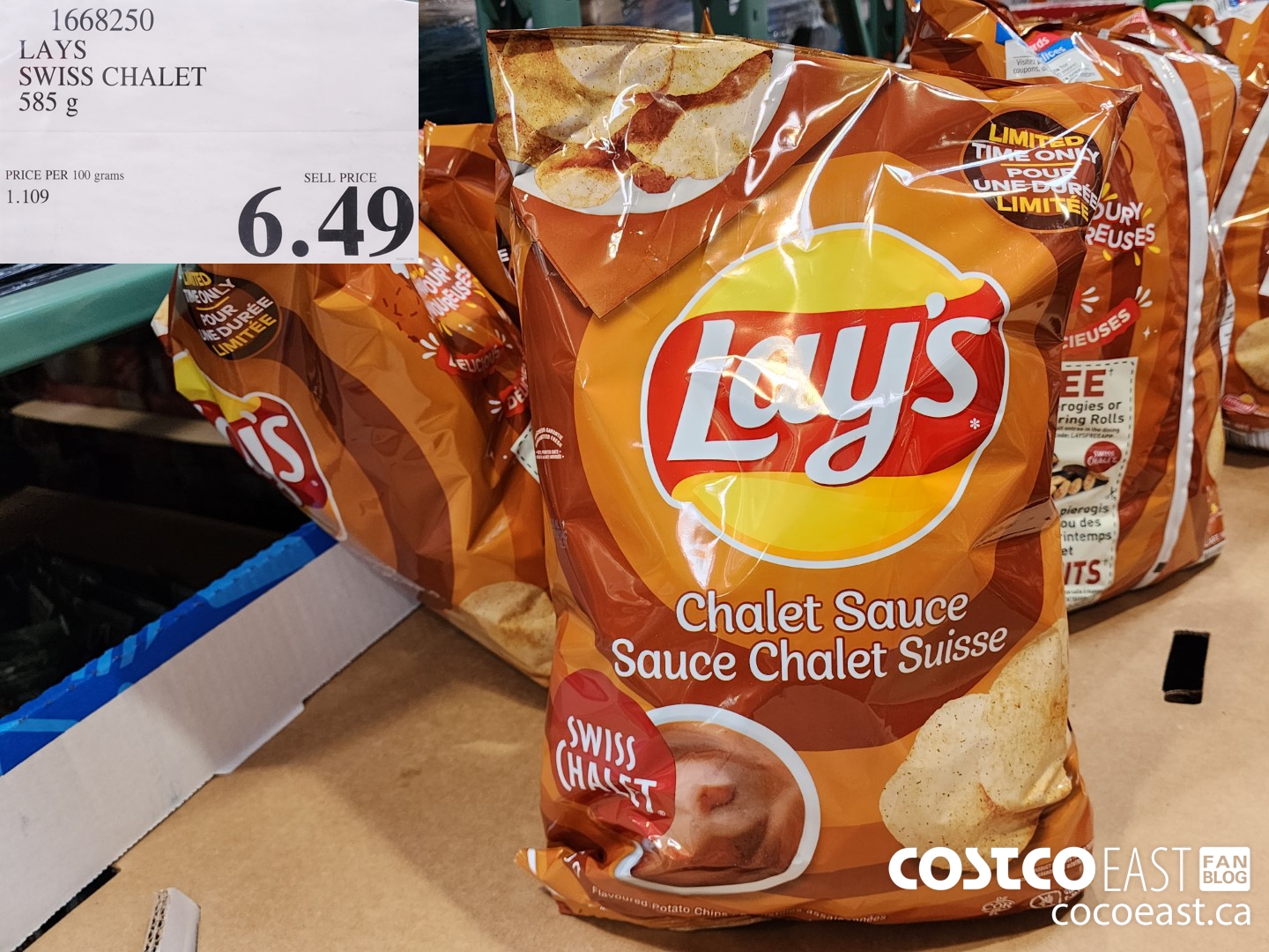 Lay's: lot 12 et 15 paquets Chips