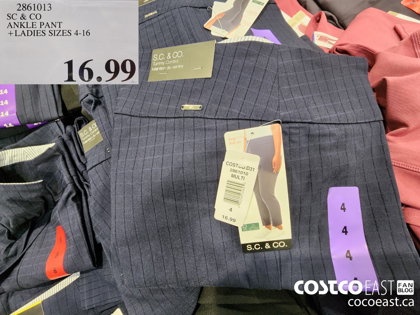 Costco Does It Better! on Instagram: These are the @s.c.and.co Ankle  Pants, come in 4 colours / patterns, Ladies sizes 4-16 $16.99