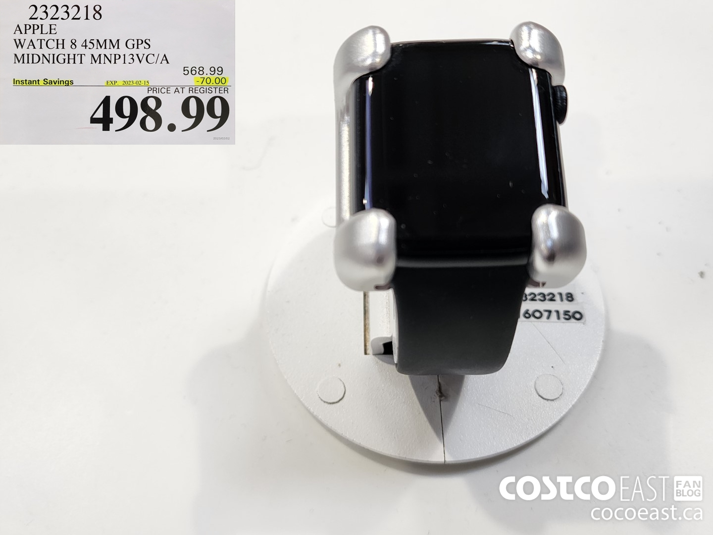 2323218 APPLE WATCH 8 45MM GPS MIDNIGHT MNP13VC/A ($70.00 INSTANT SAVINGS EXPIRES ON 2023-02-15) $498.99