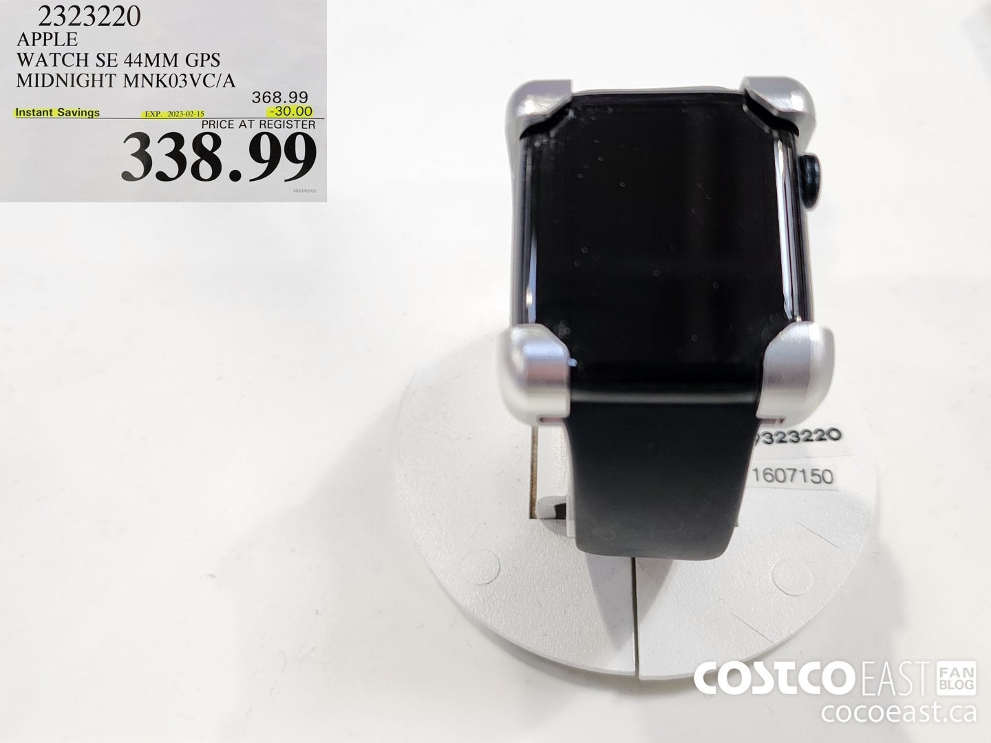 2323220 APPLE WATCH SE 44MM GPS MIDNIGHT MNK03VC/A ($30.00 INSTANT SAVINGS EXPIRES ON 2023-02-15) $338.99