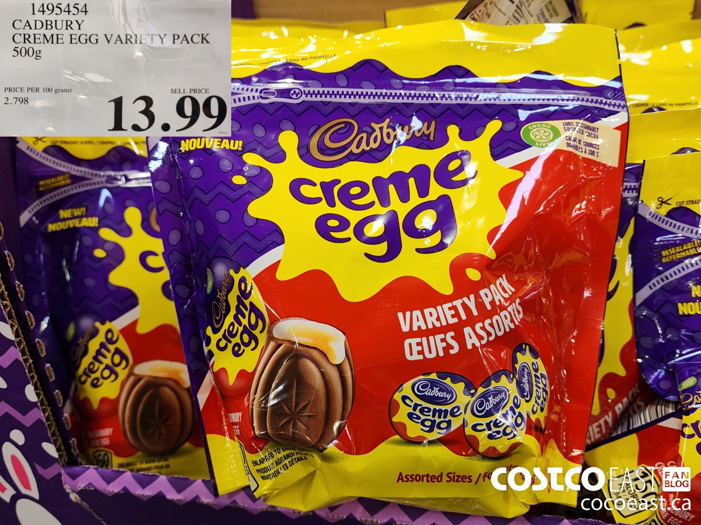 1495454 CADBURY CREME EGG VARIETY PACK 500g $13.99