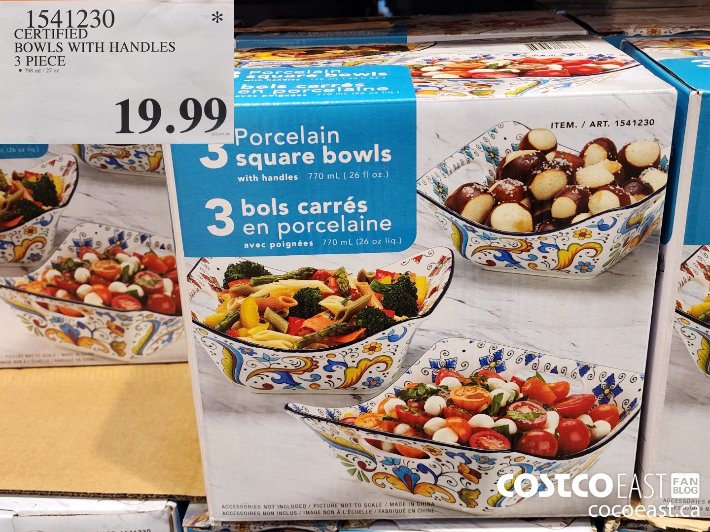 1541230 CERTIFIED BOWLS WITH HANDLES 3 PIECE $19.99