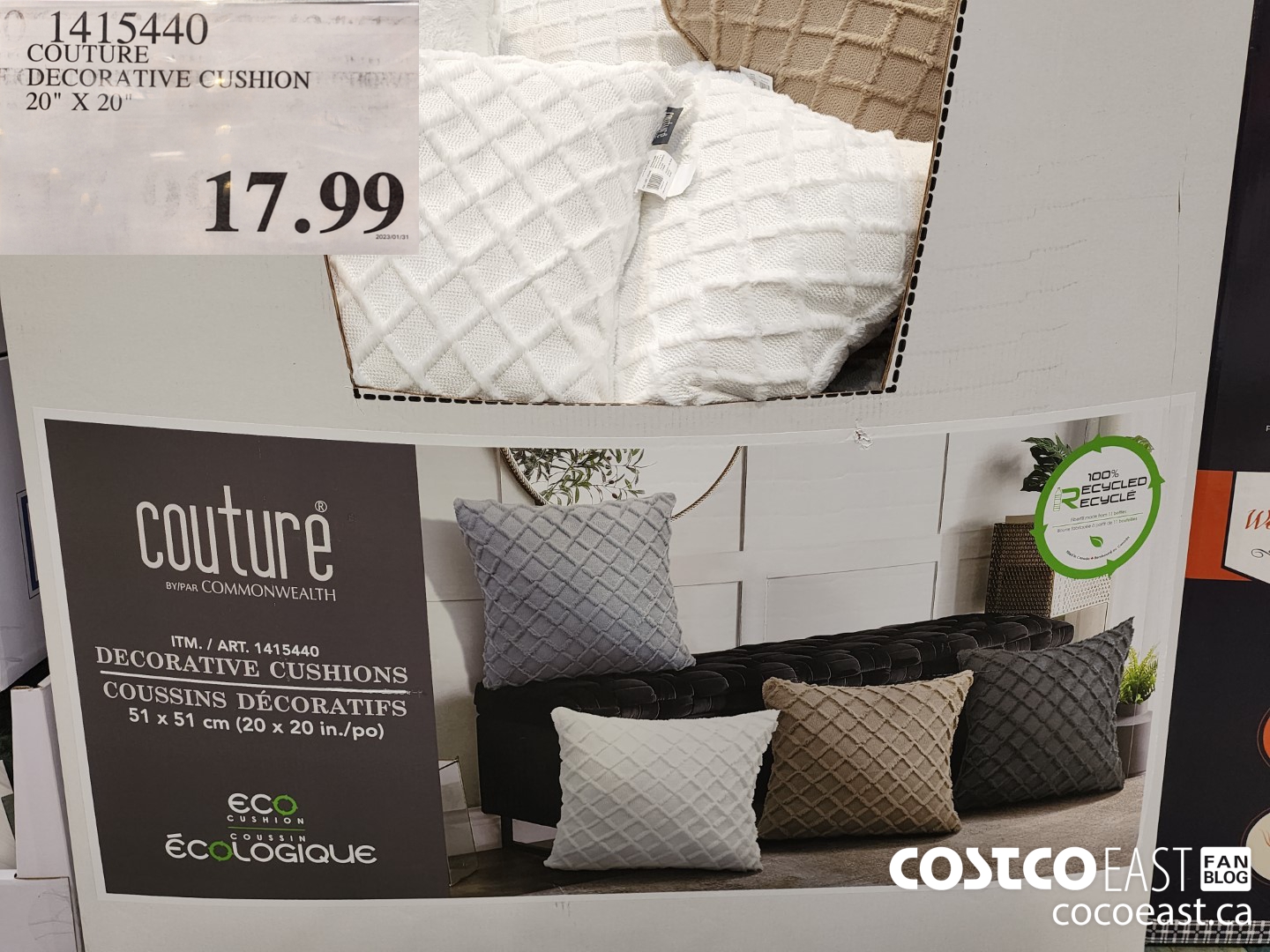 1415440 COUTURE DECORATIVE CUSHION 20