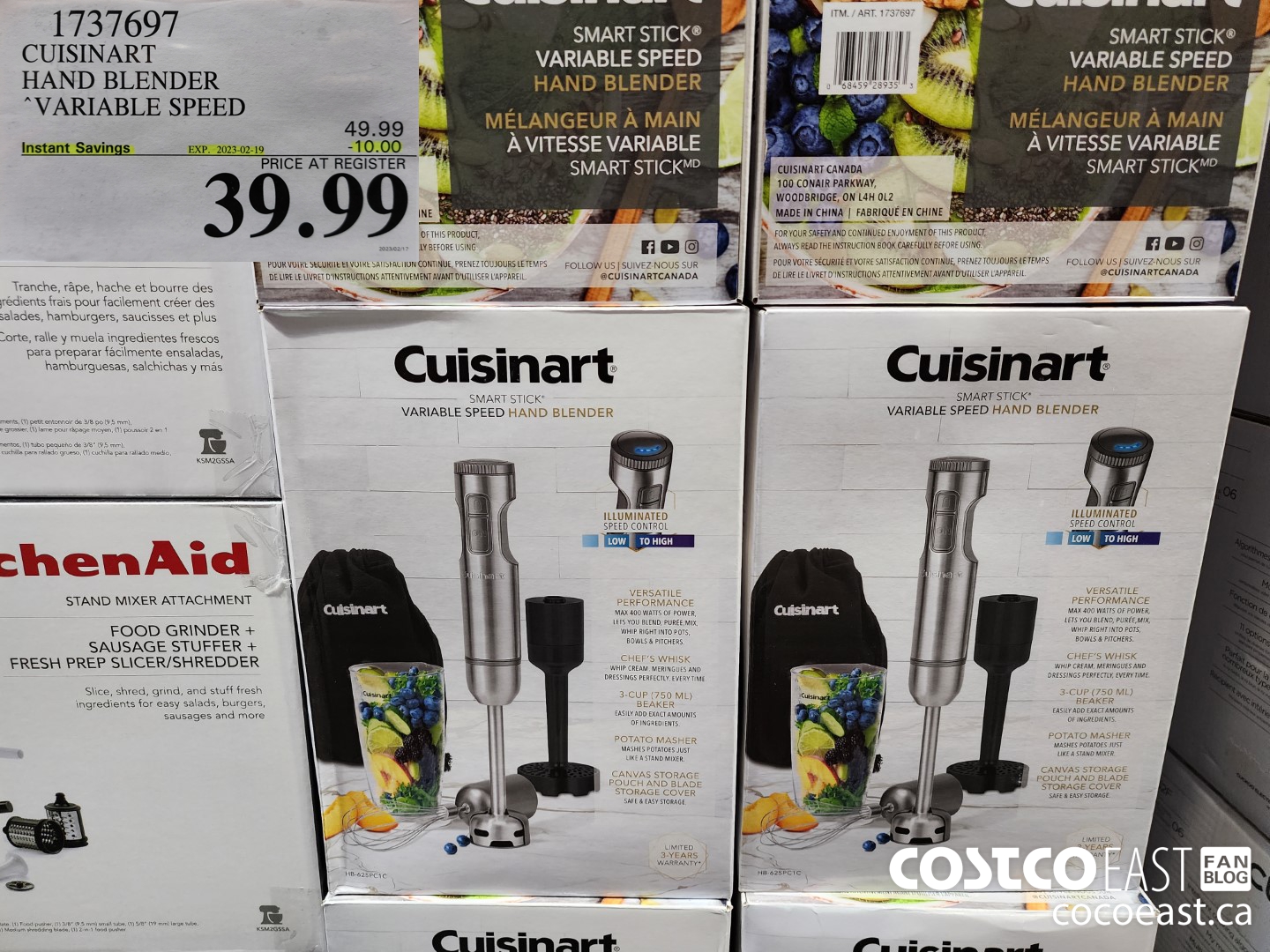 Cuisinart Immersion Hand Blender w/ Storage Bag Only $28 at Costco