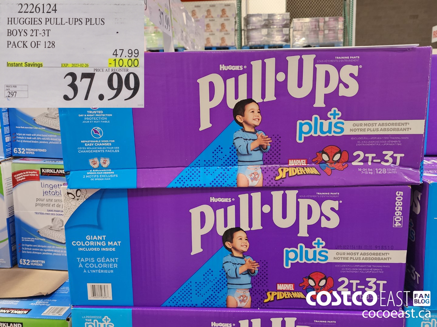 1126126 HUGGIES PULL UPS PLUS BOYS OR GIRLS 4T 5T PACK OF 102 9 50 INSTANT  SAVINGS EXPIRES ON 2022 02 27 36 49 - Costco East Fan Blog