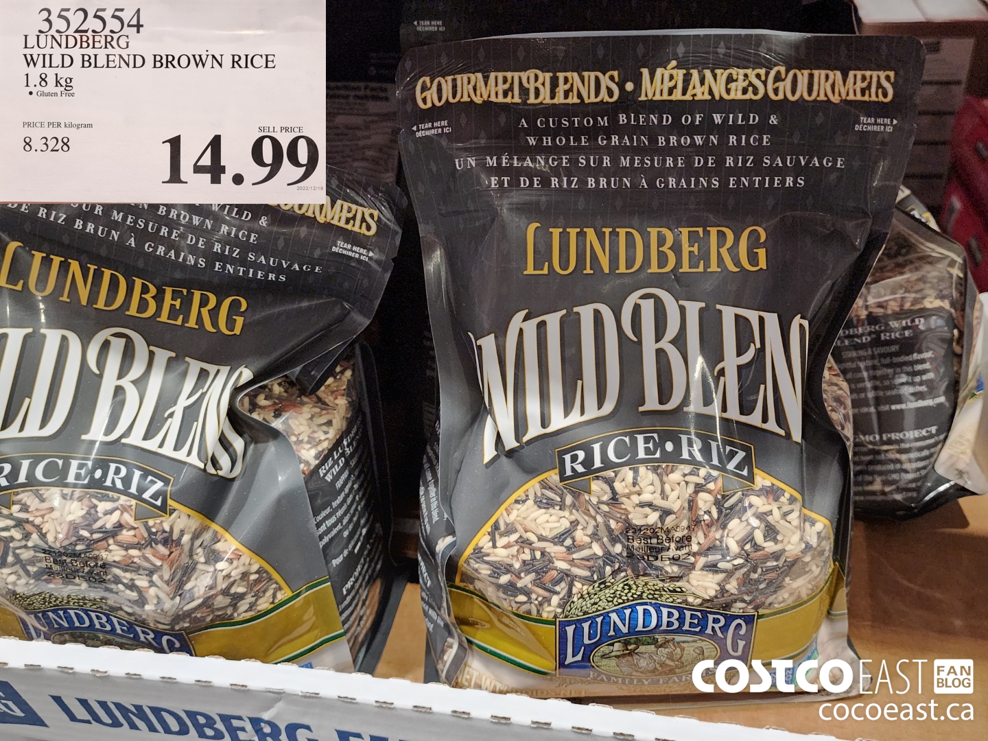 352554 LUNDBERG WILD BLEND BROWN RICE BLEND 1.8 KG $14.99