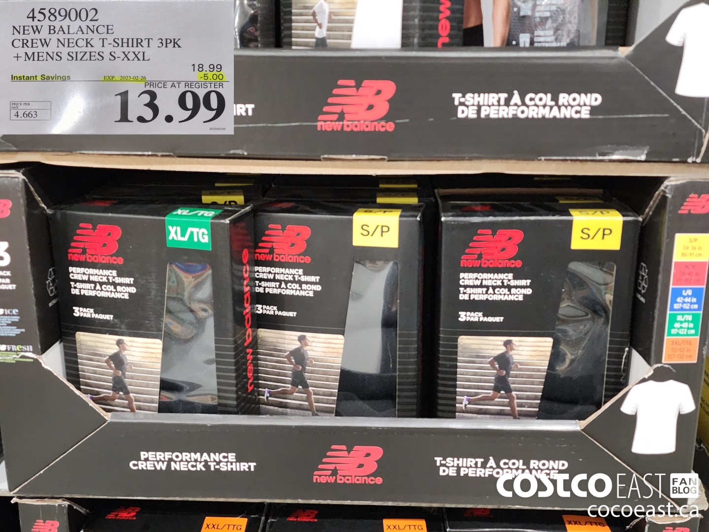 4589002 NEW BALANCE CREW NECK T-SHIRT 3PK +MENS SIZES S-XXL ($5.00 INSTANT SAVINGS EXPIRES ON 2023-02-26) $13.99