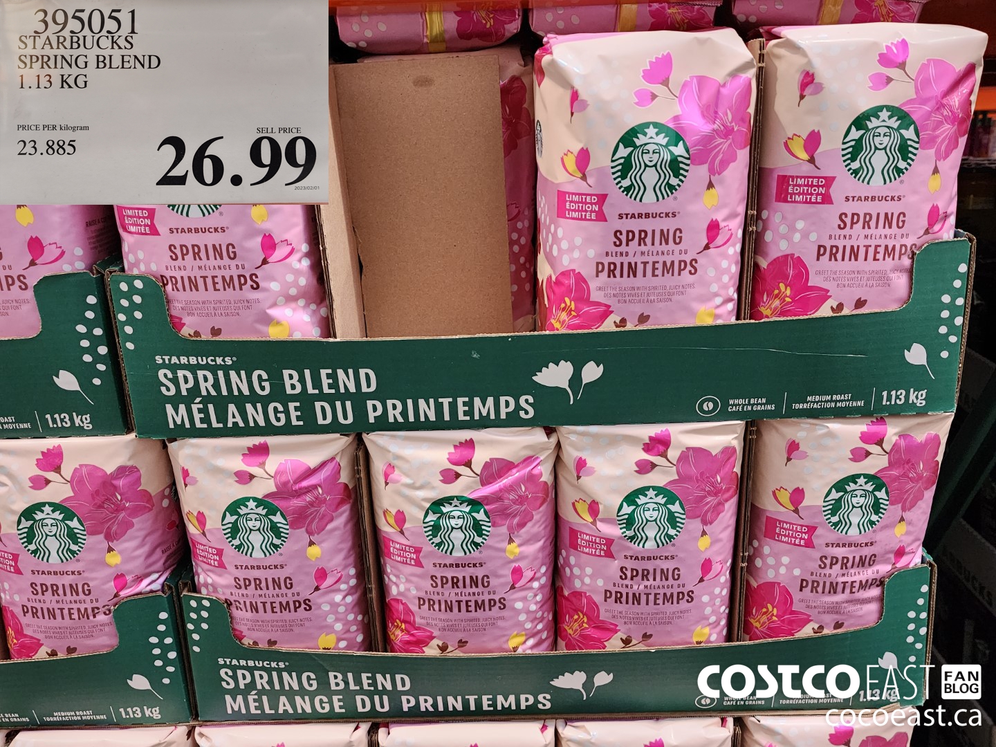 395051 STARBUCKS SPRING BLEND 1.13 KG $26.99