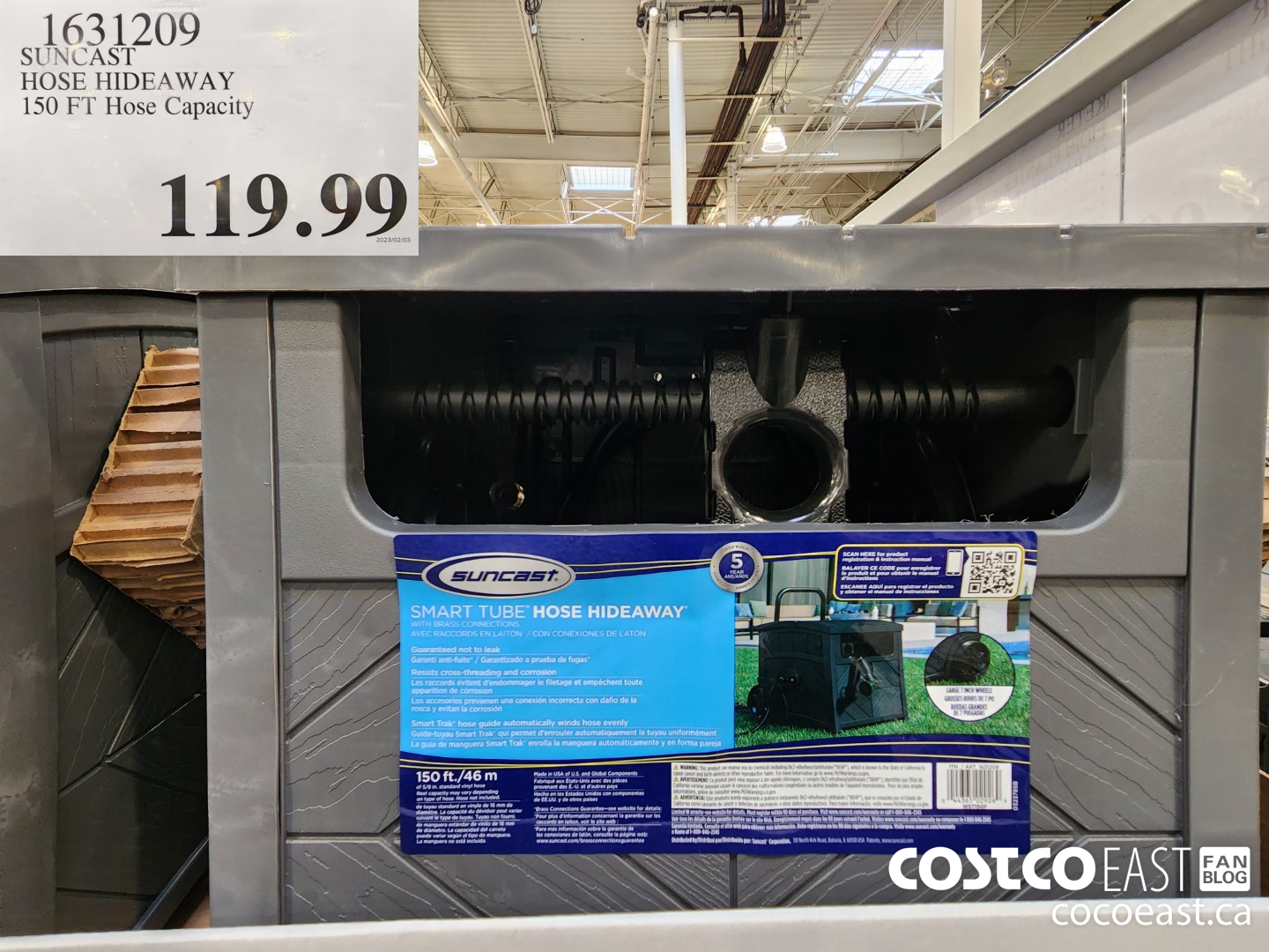 1631209 SUNCAST HOSE HIDEAWAY 150 FT Hose Capacity $119.99