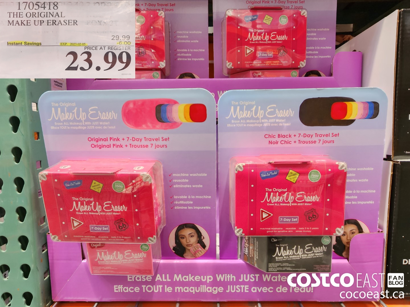 1705418 THE ORIGINAL MAKE UP ERASER ($6.00 INSTANT SAVINGS EXPIRES ON 2023-02-05) $23.99