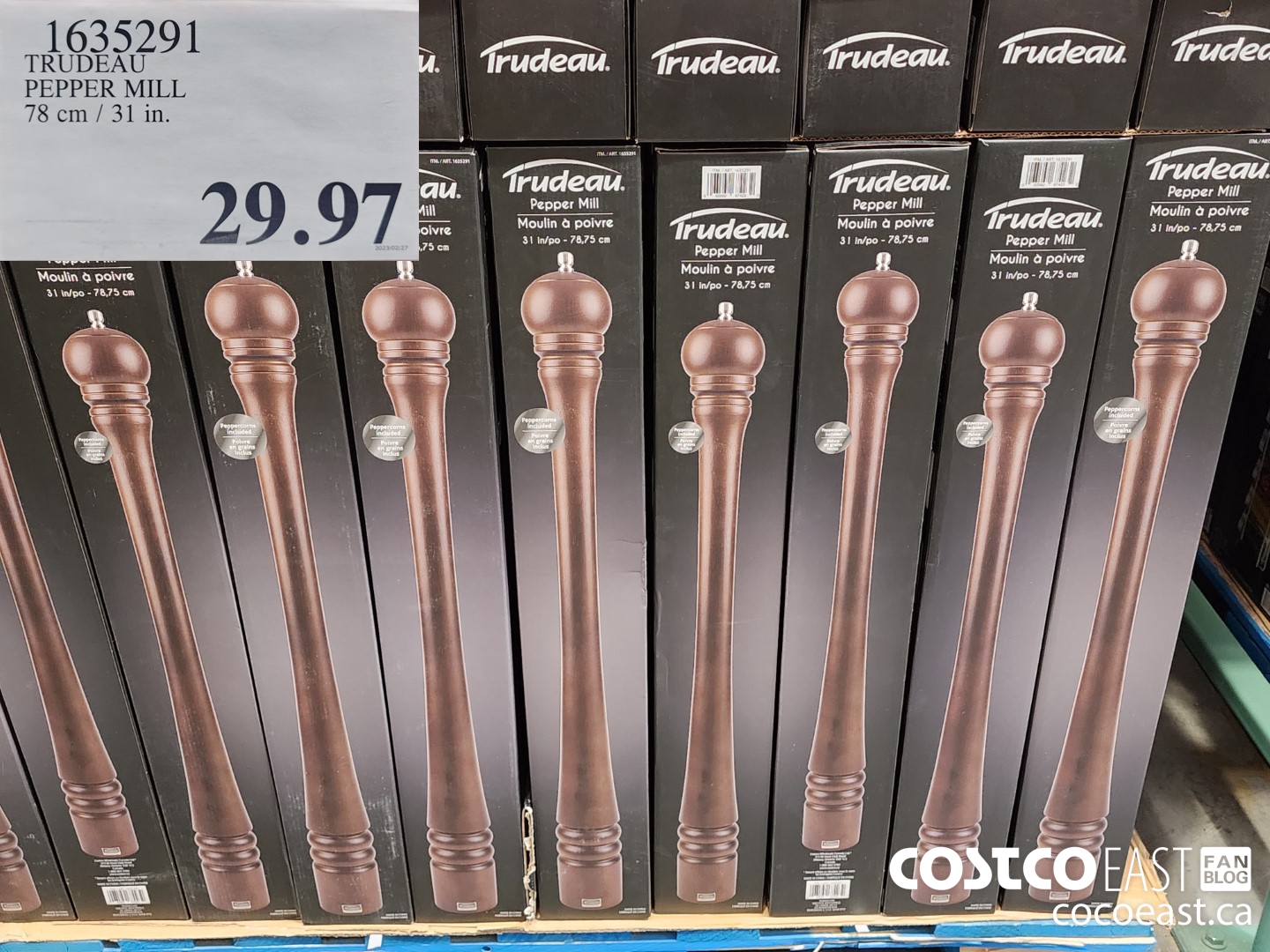 Trudeau 78 cm (31 in.) Pepper Mill