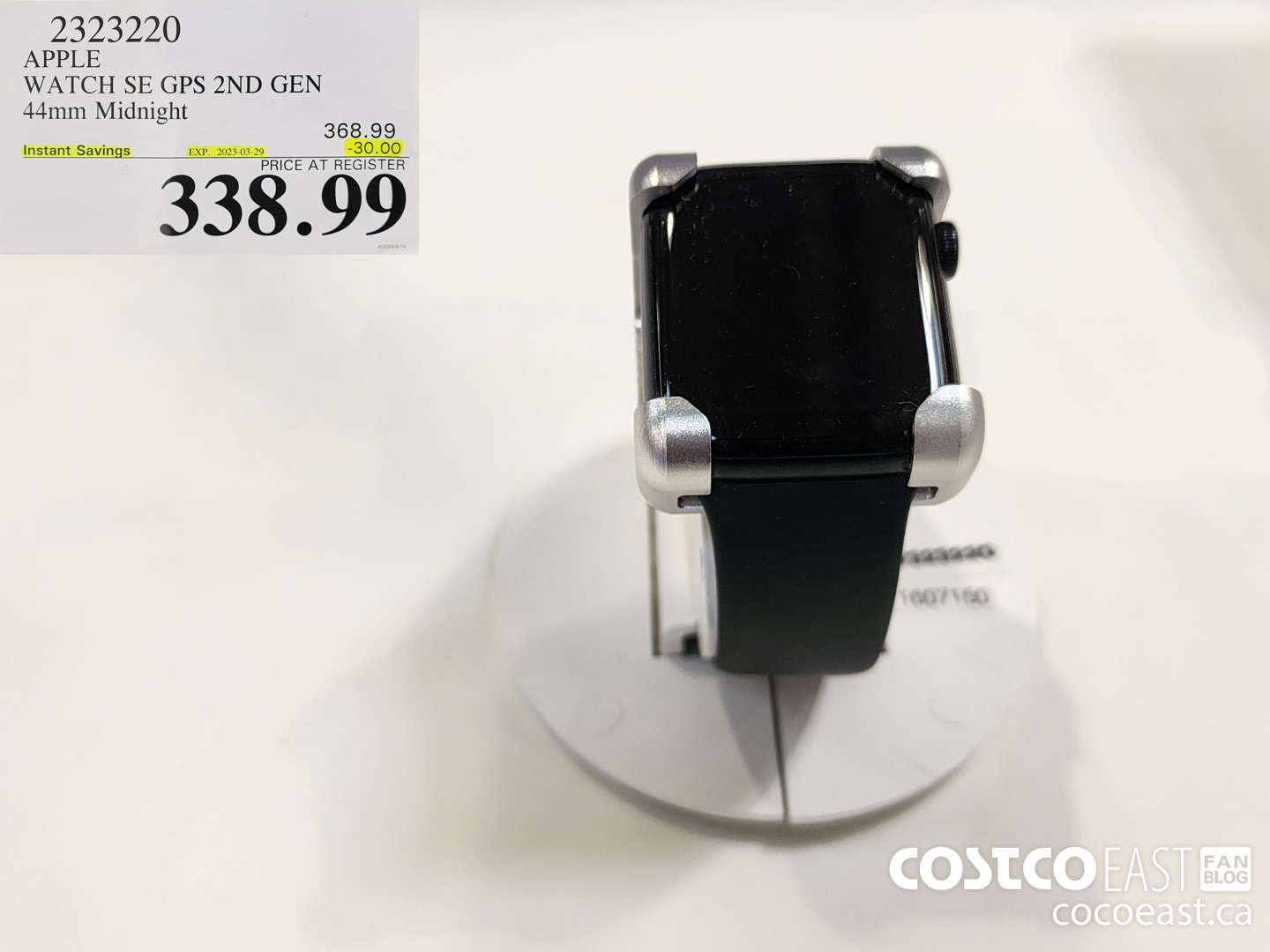 2523200 APPLE WATCH SE GPS 2ND GEN 44mm Midnight ($30.00 INSTANT SAVINGS EXPIRES ON 2023-03-29) $338.99